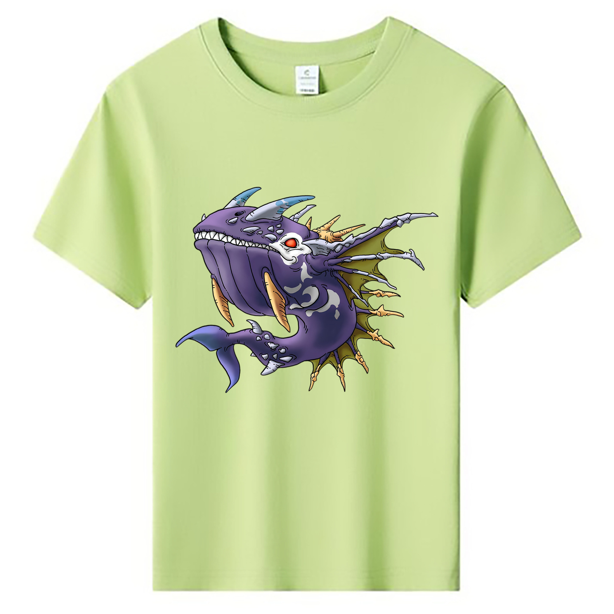 （画像用） ドラゴンクエスト Doragon Kuesuto Dragon Quest 綿100％キッズTシャツ（フロントプリント）